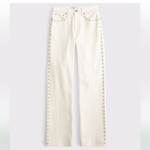 NWT Abercrombie and Fitch studded high rise 90s relaxed jean